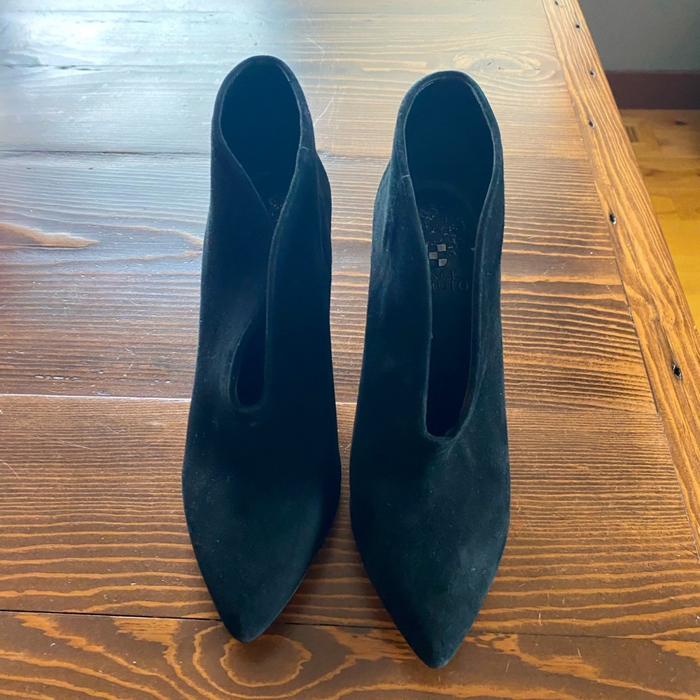 Vince Camuto black booties